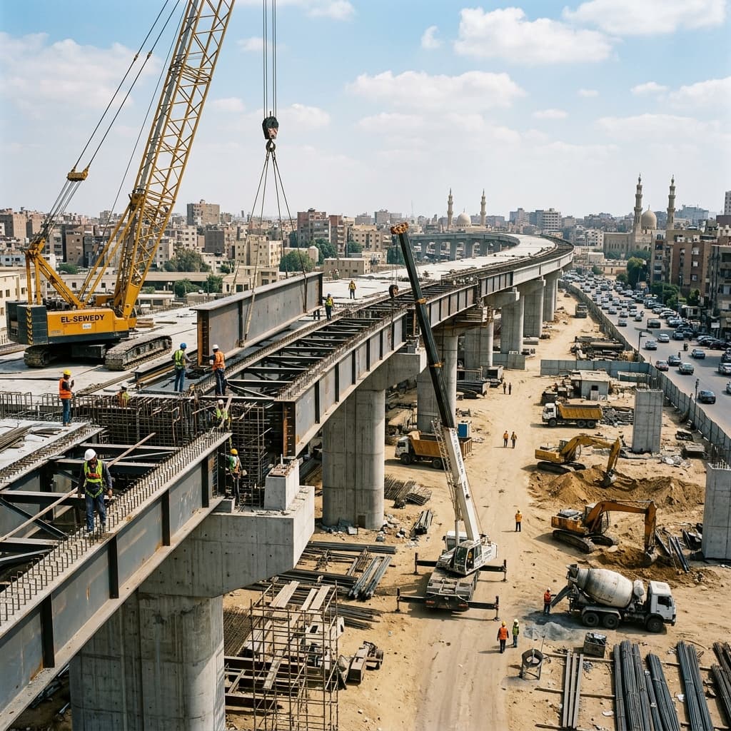 تطهير وتوسيع ترعة النوبارية